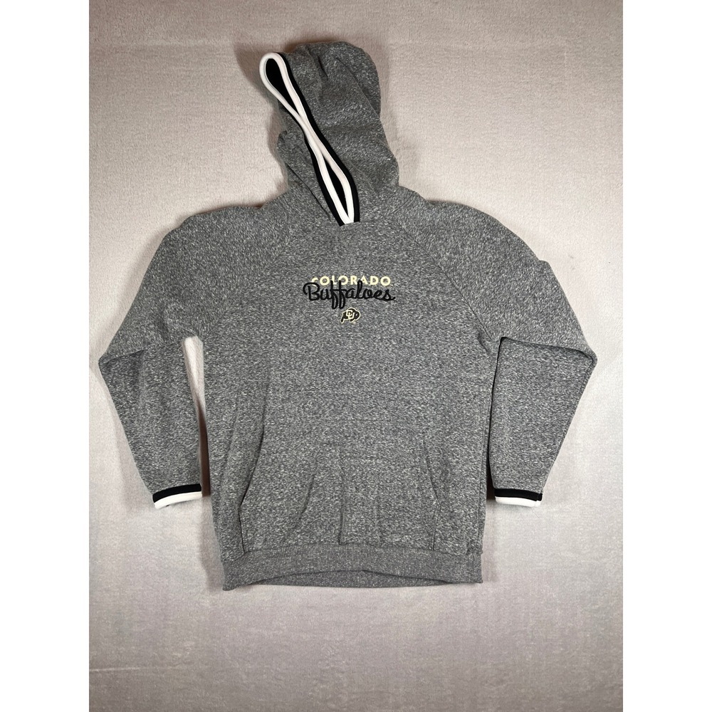 Champion Colorado Buffaloes Hoodie Gray Heather Sweatshirt Womens Large Ralphie